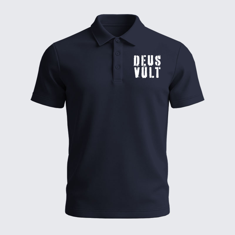 Men’s Premium Cotton Polo Shirt - Deus Vult