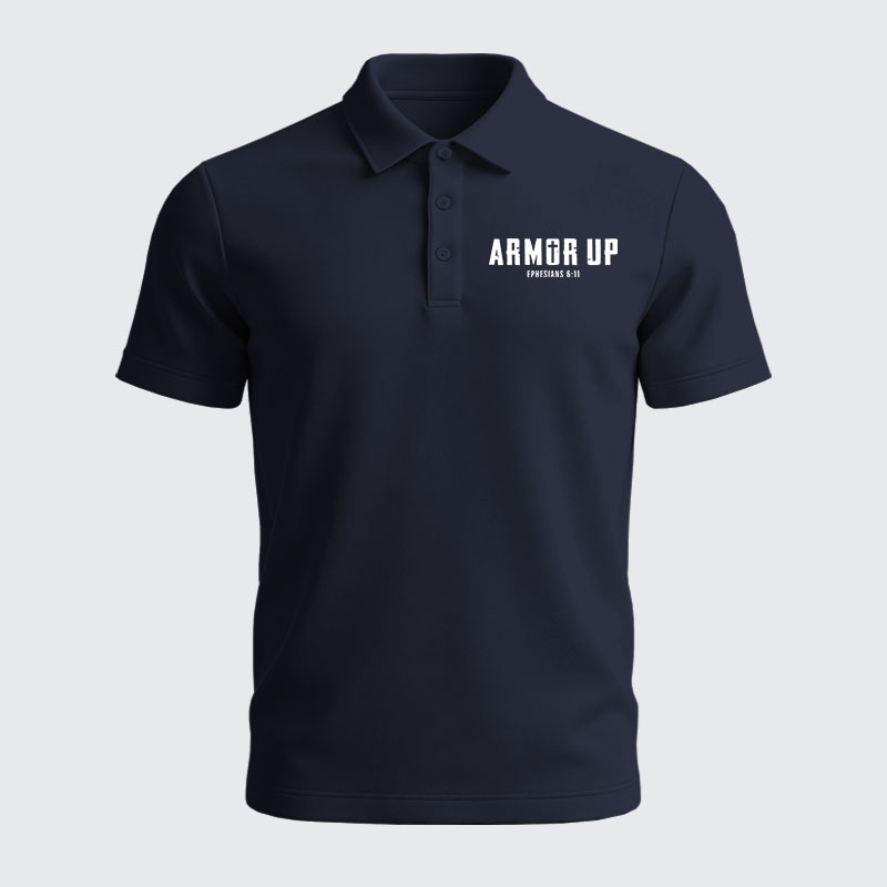 Men’s Premium Cotton Polo Shirt - Armor Up