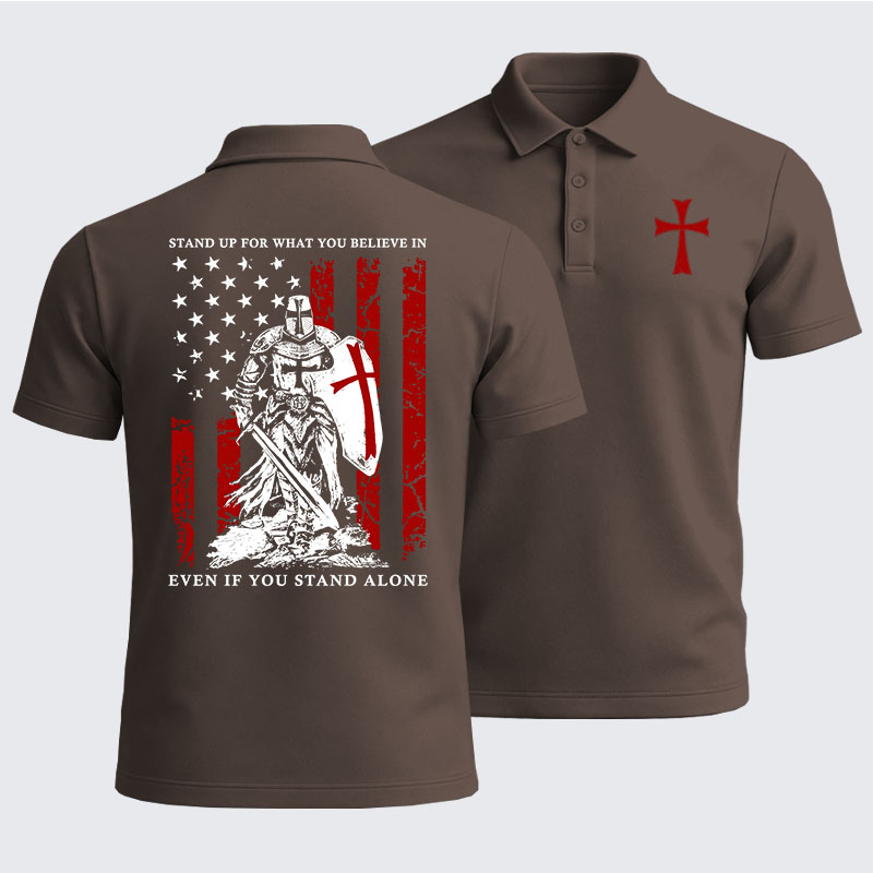 Men’s Premium Cotton Polo Shirt - Stand Up For What You Believe