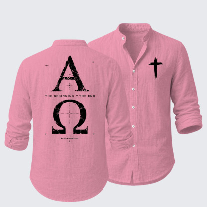 Alpha and the Omega Revelation 22:13 Resort Casual Shirt