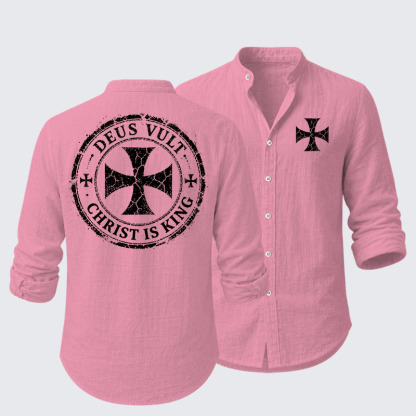 Deus Vult Christ Is King Resort Casual Shirt