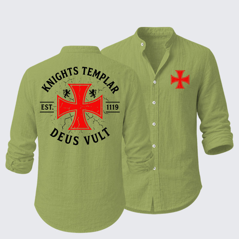 Knights Templar Deus Vult Resort Casual Shirt