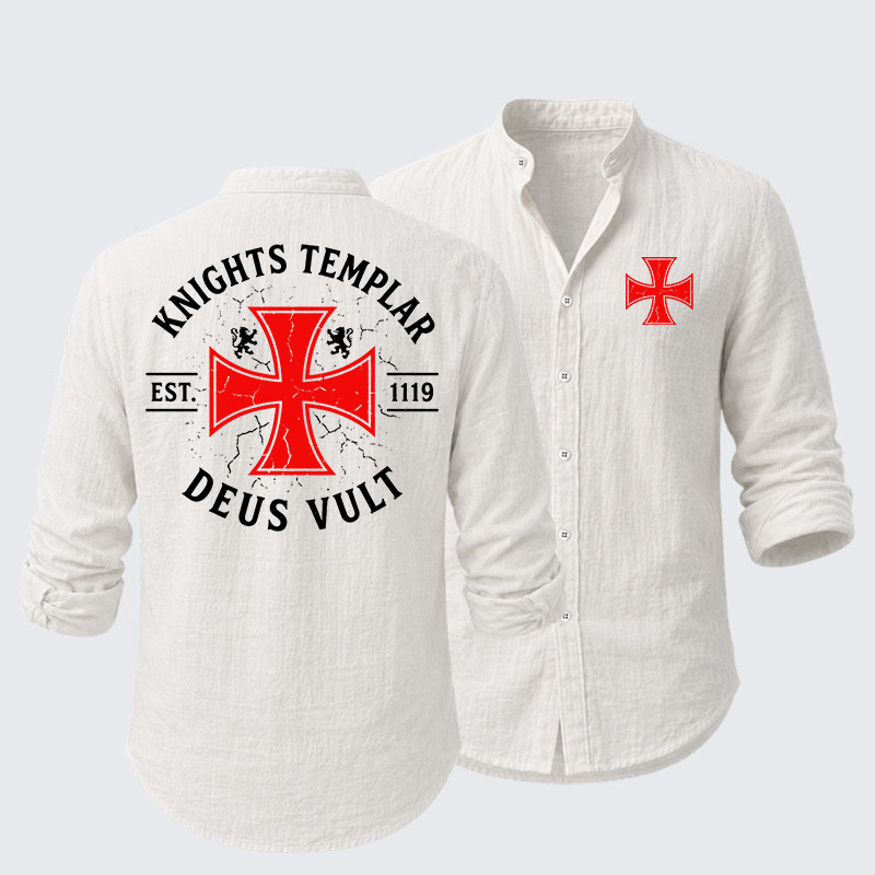 Knights Templar Deus Vult Resort Casual Shirt