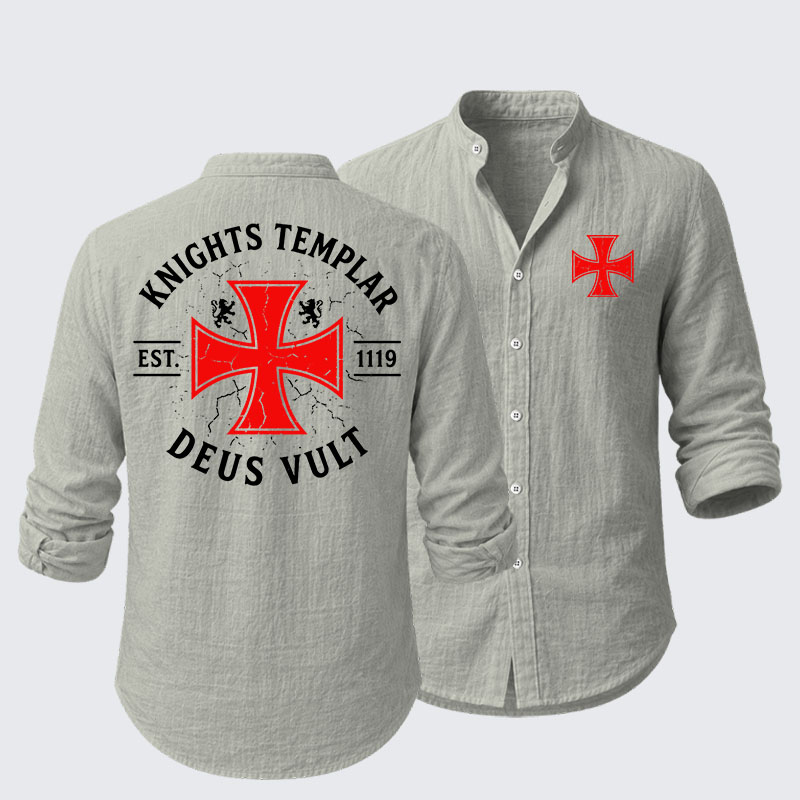 Knights Templar Deus Vult Resort Casual Shirt