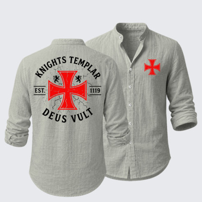 Knights Templar Deus Vult Resort Casual Shirt