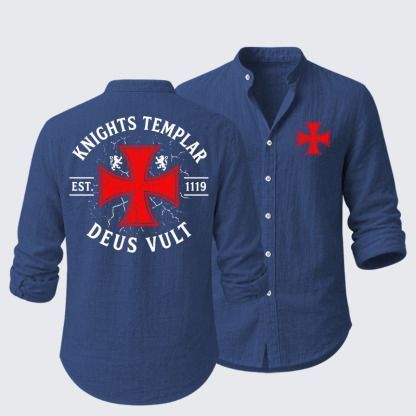 Knights Templar Deus Vult Resort Casual Shirt
