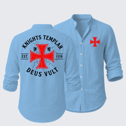 Knights Templar Deus Vult Resort Casual Shirt