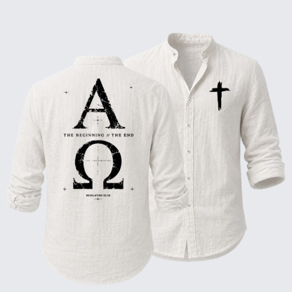 Alpha and the Omega Revelation 22:13 Resort Casual Shirt