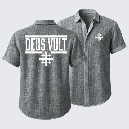Deus Vult Short Sleeve Shirt