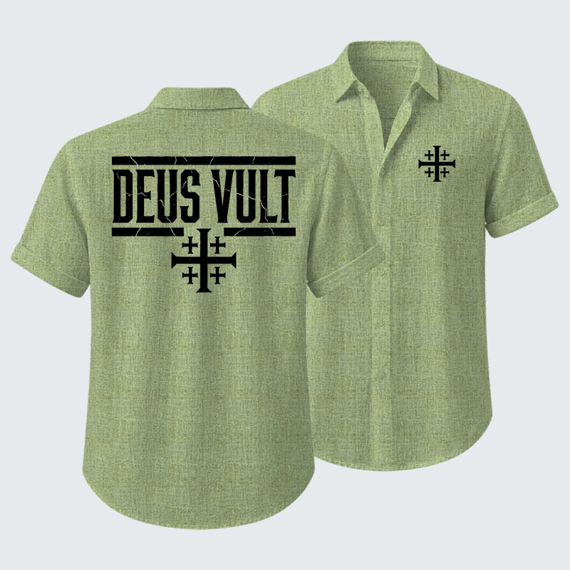 Deus Vult Short Sleeve Shirt