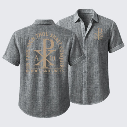 In Hoc Signo Vinces Short Sleeve Shirt
