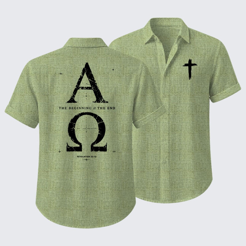 Alpha and the Omega Revelation 22:13 Short Sleeve Shirt