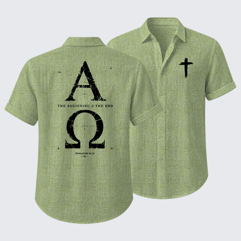 Alpha and the Omega Revelation 22:13 Short Sleeve Shirt