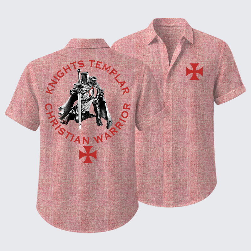 Knights Templar Templar Cross Crusader Knight Short Sleeve Shirt