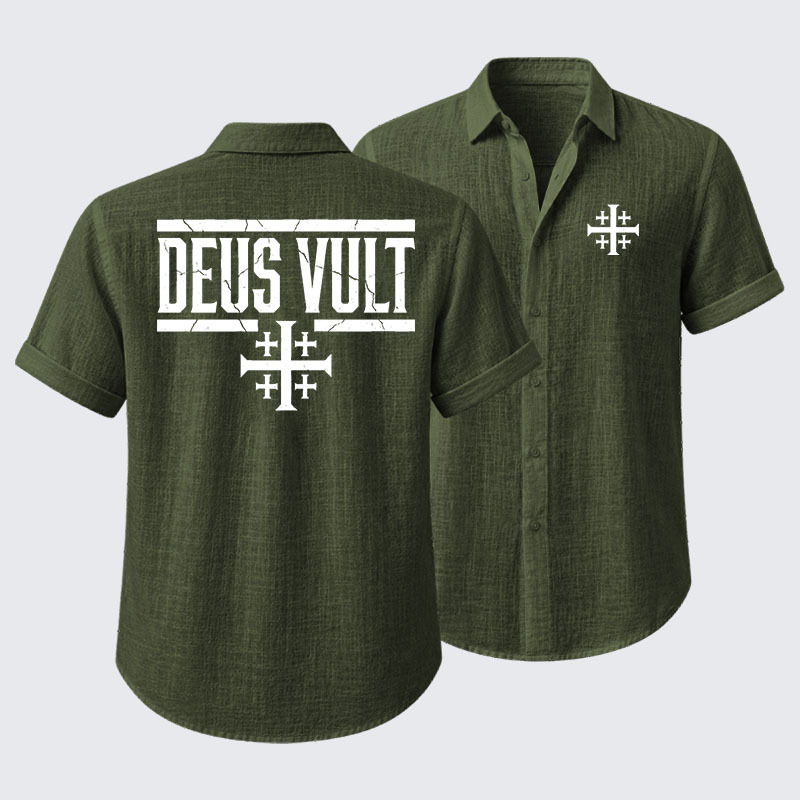 Deus Vult Short Sleeve Shirt