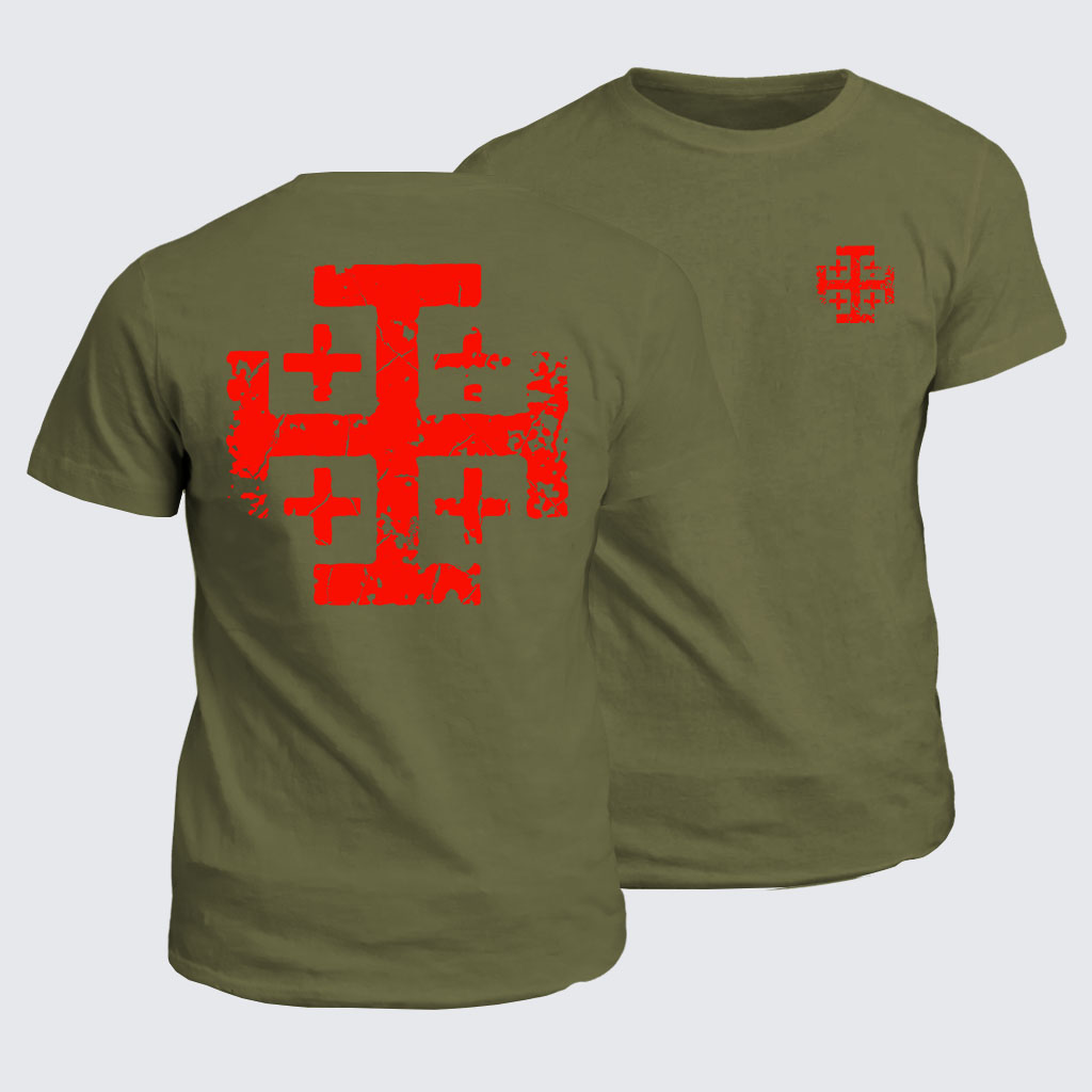 Classic Cotton Tee - Knights Templar Jerusalem Cross
