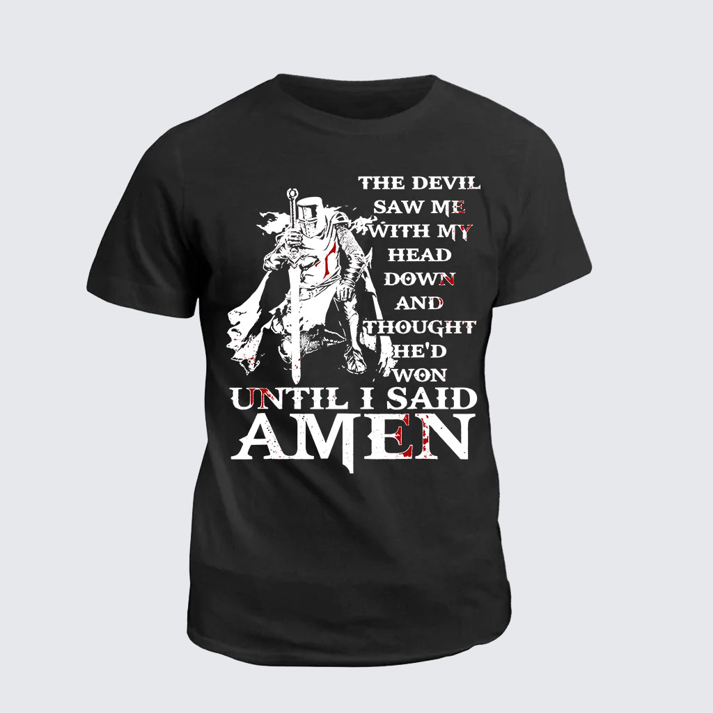 Man Of God Husband Dad Jesus God Christian Cotton T-Shirt