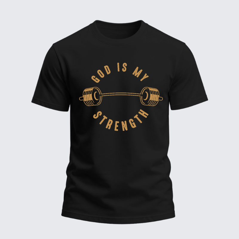 Man Of God Husband Dad Jesus God Christian Cotton T-Shirt