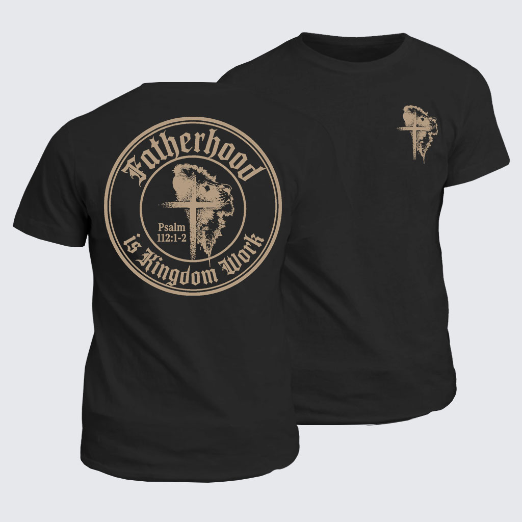 Man Of God Husband Dad Jesus God Christian Cotton T-Shirt