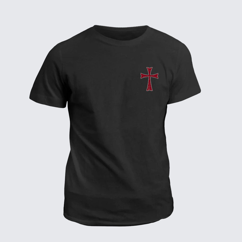 Man Of God Husband Dad Jesus God Christian Cotton T-Shirt