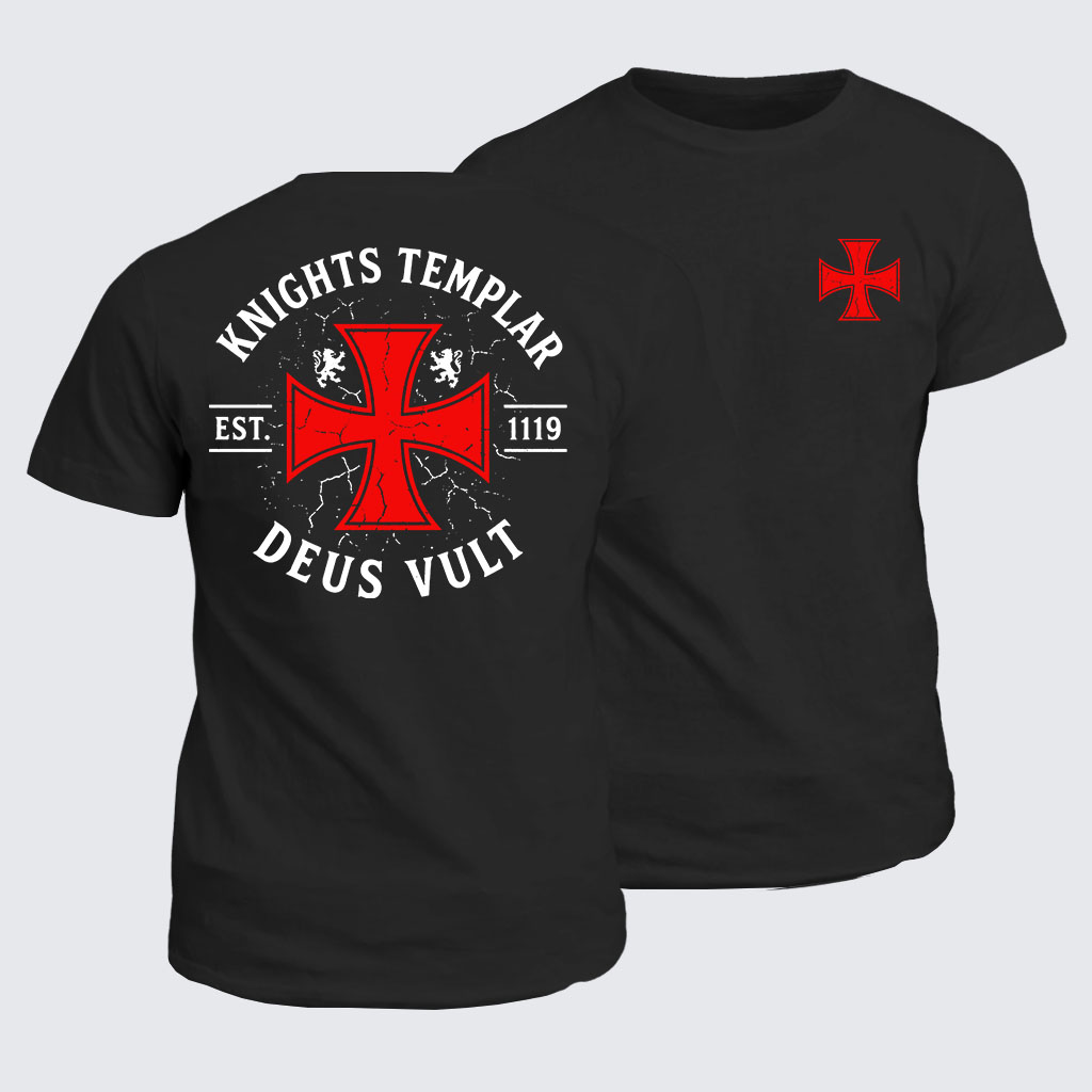 Classic Cotton Tee - Knights Templar Deus Vult