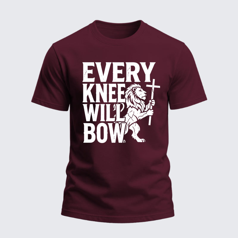 Heavyweight Cotton Tee - Every Knee Will Bow