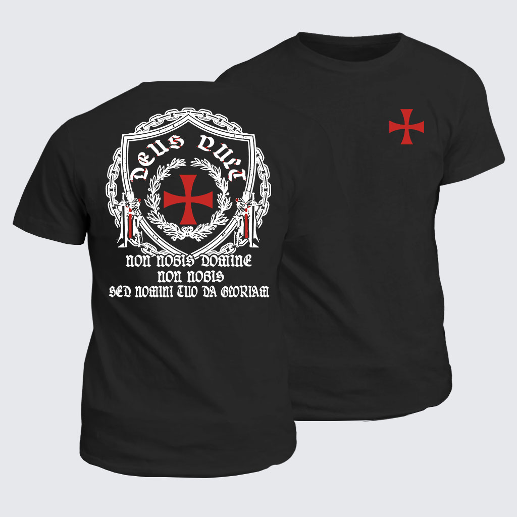 Classic Cotton Tee - Non Nobis Domine, Non Nobis, Sed Nomini Tuo Da Gloriam