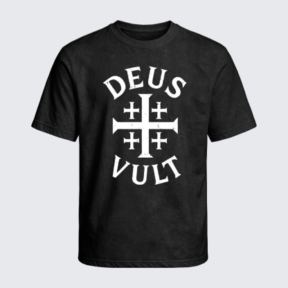 Washed T-Shirt - Deus Vult