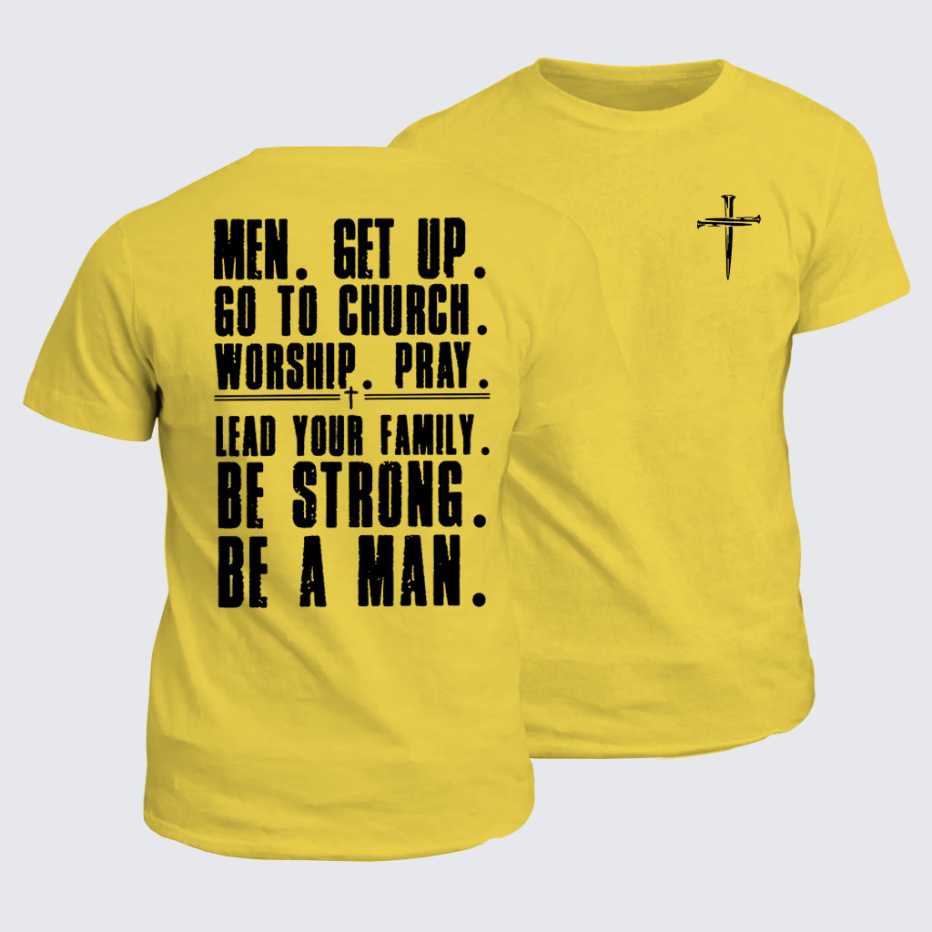 Classic Cotton Tee -  Pray Worship Lead Your Family