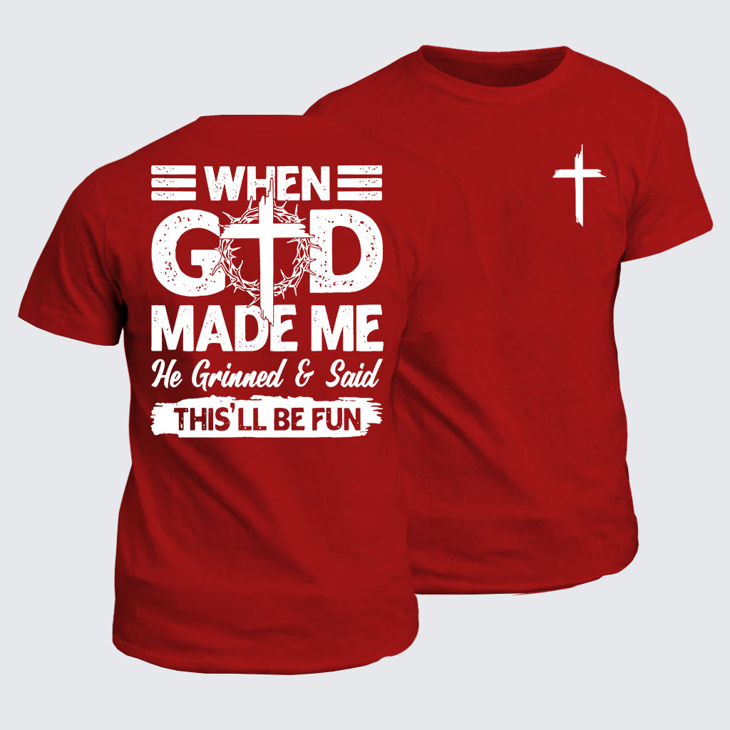 Classic Cotton Tee - When God Made Me