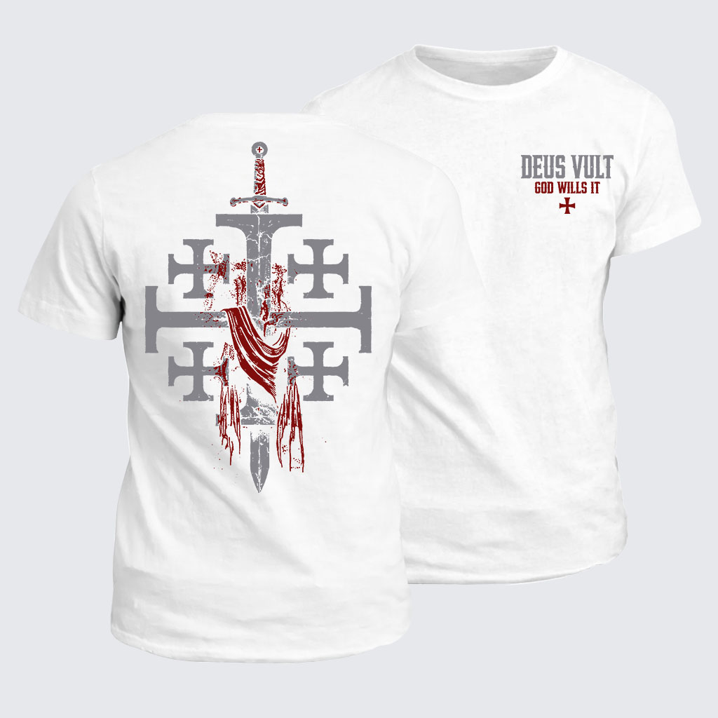 Classic Cotton Tee -  Deus Vult: God Wills It
