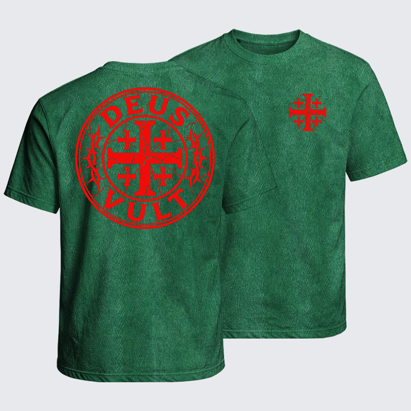 Washed T-Shirt - Deus Vult
