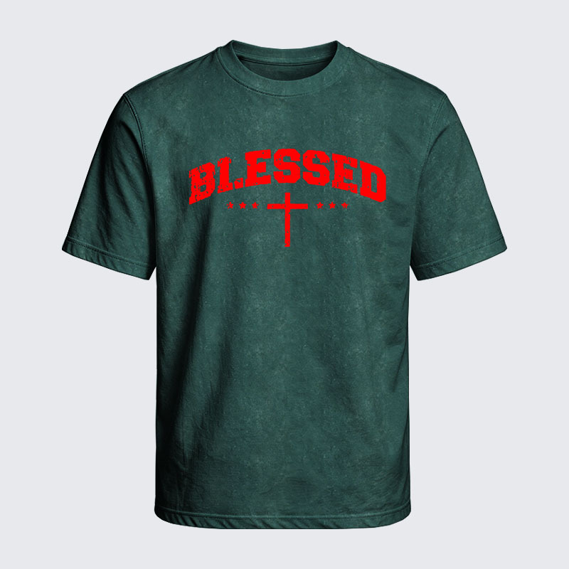 Washed T-Shirt - Blessed Cross