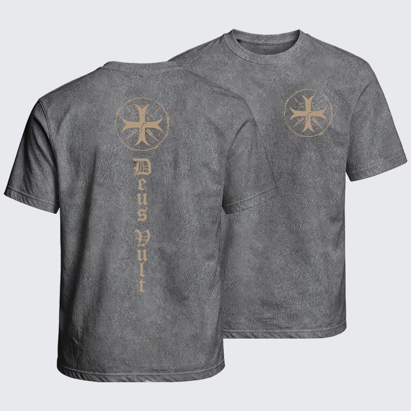 Washed T-Shirt - Deus Vult
