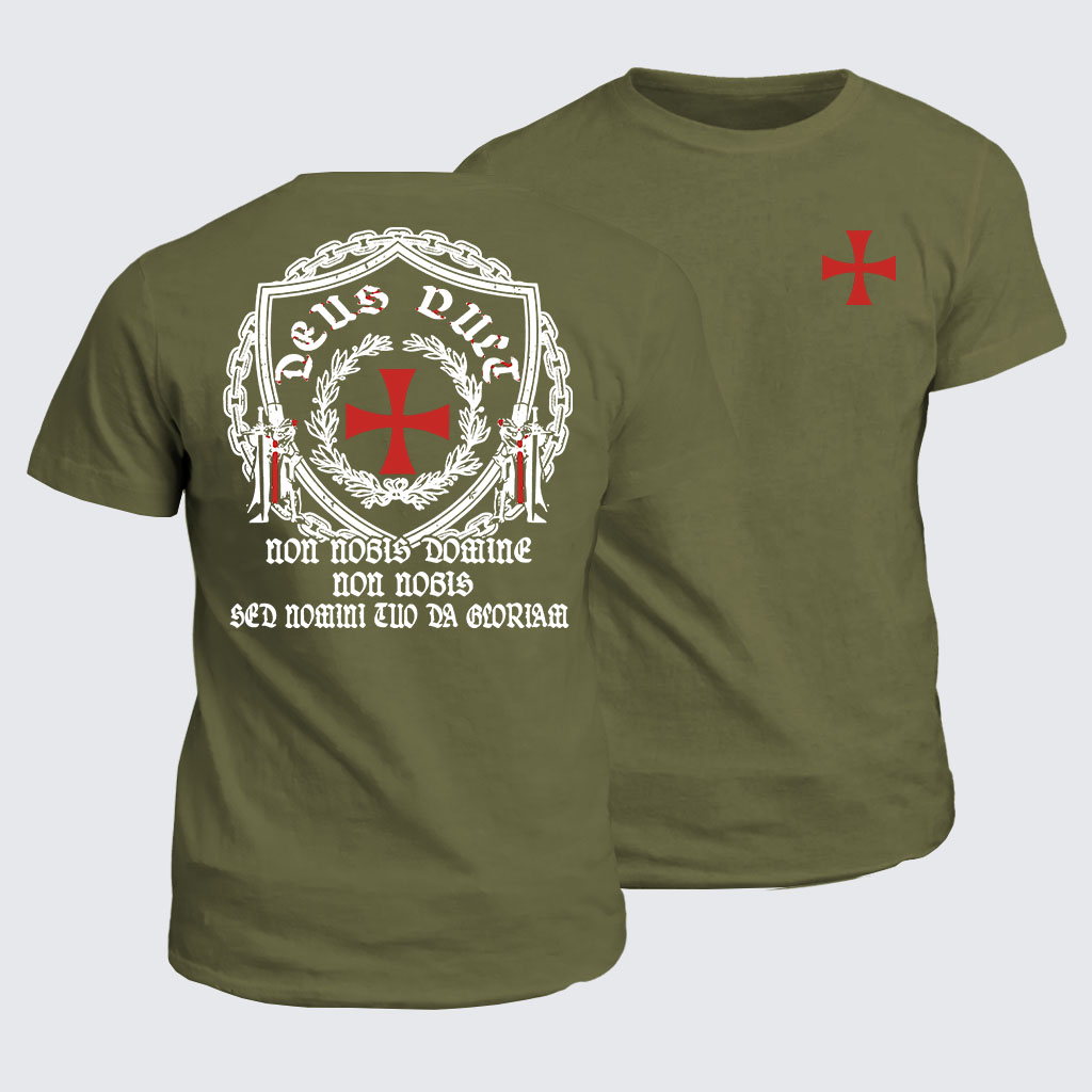 Classic Cotton Tee - Non Nobis Domine, Non Nobis, Sed Nomini Tuo Da Gloriam