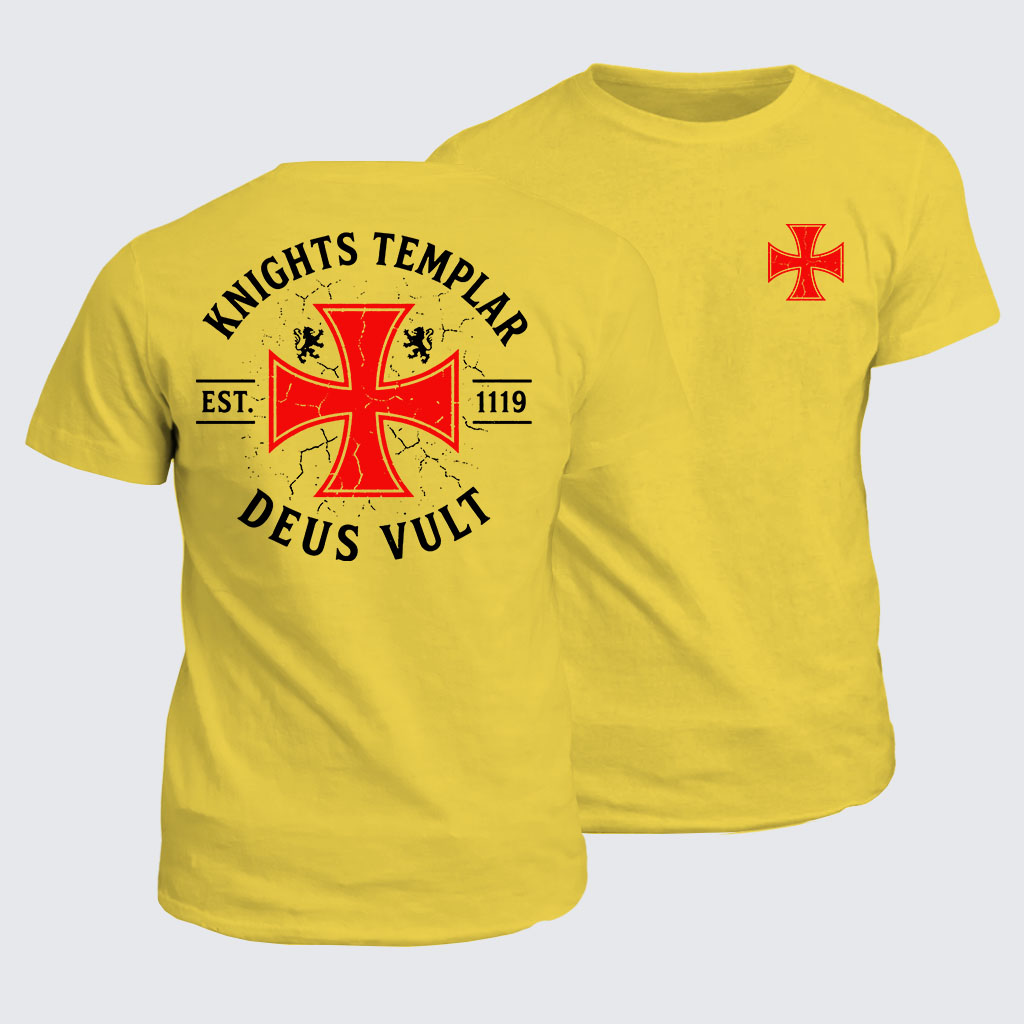 Classic Cotton Tee - Knights Templar Deus Vult