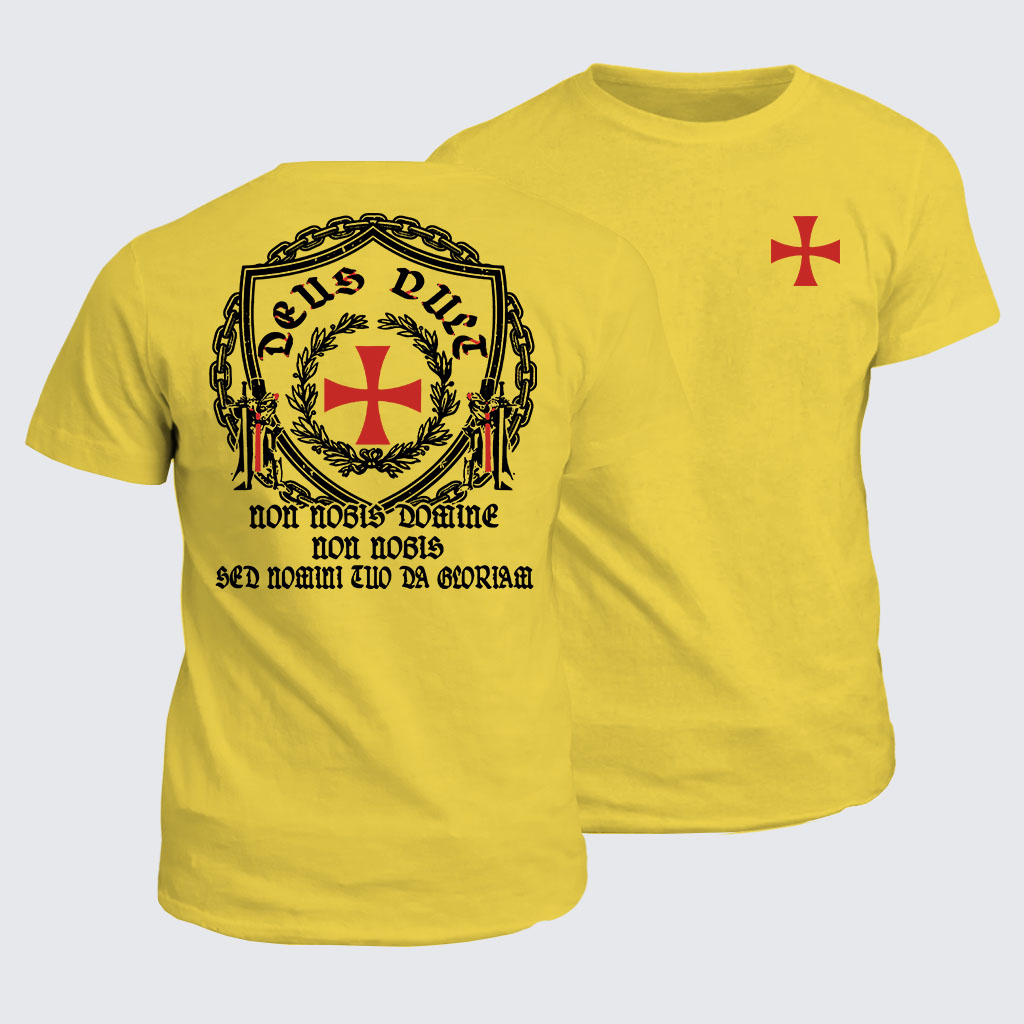 Classic Cotton Tee - Non Nobis Domine, Non Nobis, Sed Nomini Tuo Da Gloriam