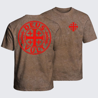 Washed T-Shirt - Deus Vult