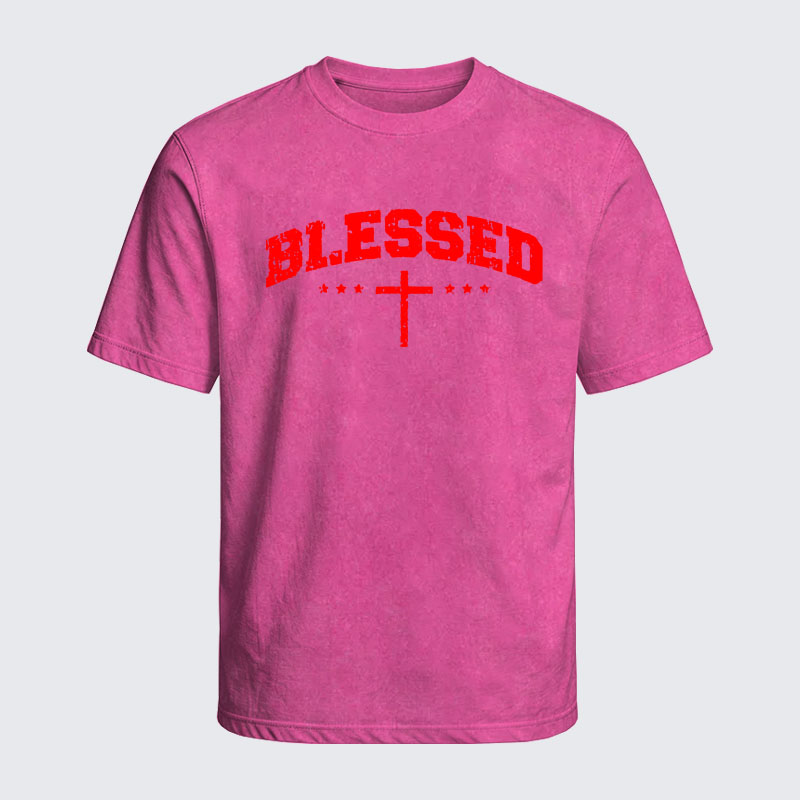 Washed T-Shirt - Blessed Cross