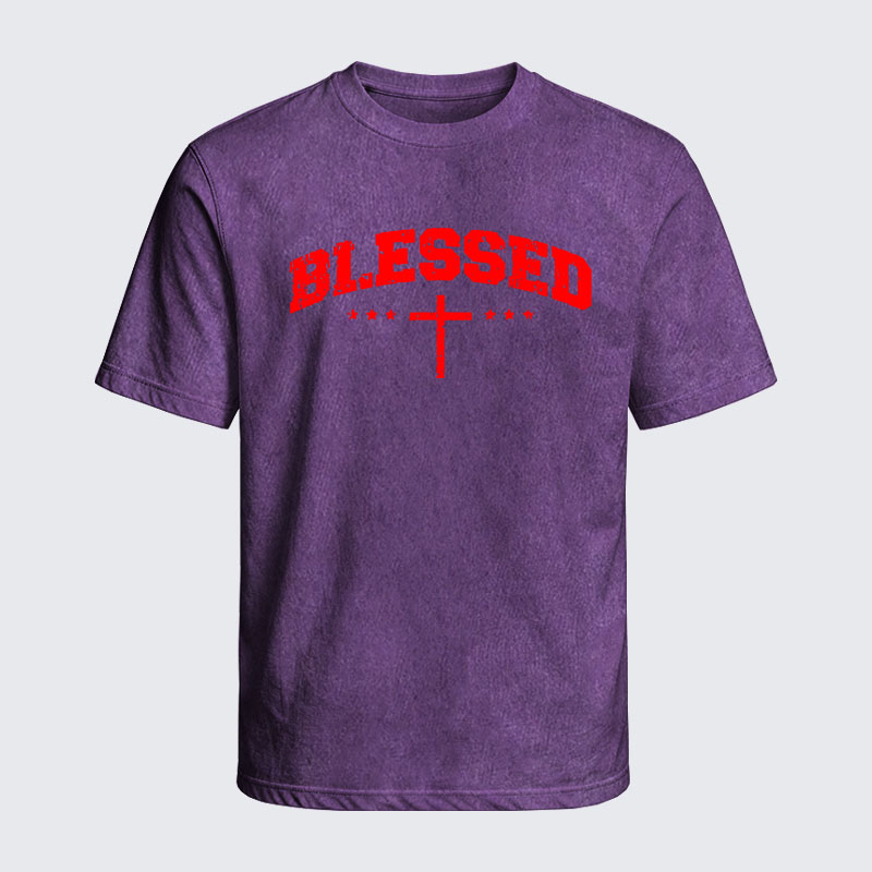 Washed T-Shirt - Blessed Cross