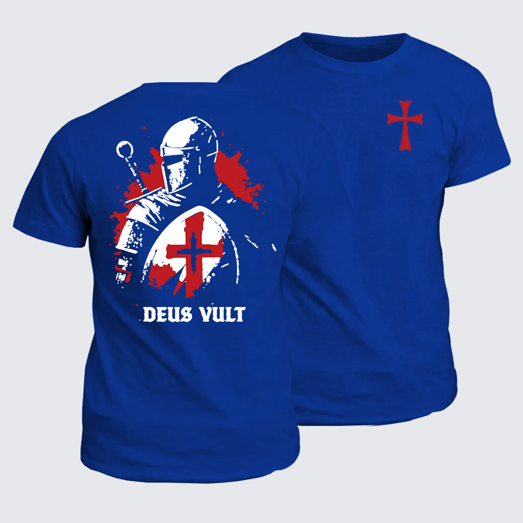 Classic Cotton Tee - Deus Vult Knight Templar