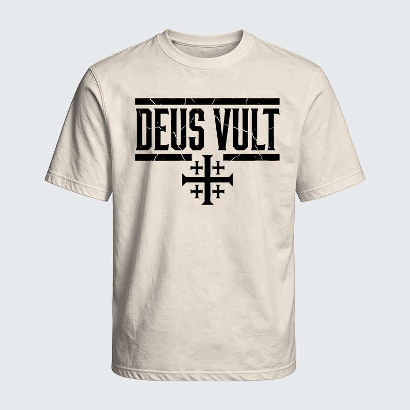 Washed T-Shirt - Deus Vult