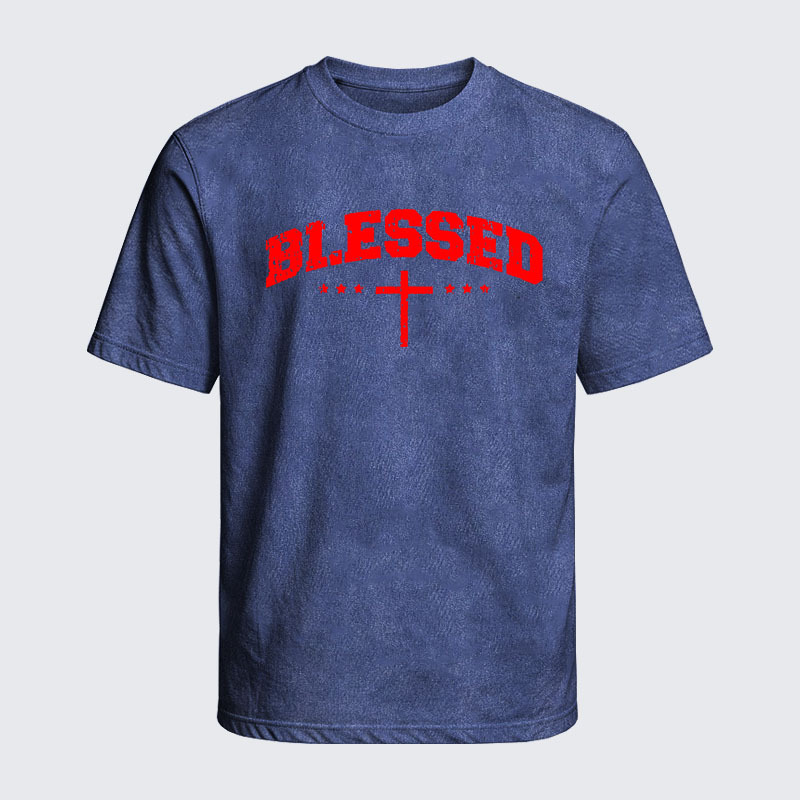 Washed T-Shirt - Blessed Cross