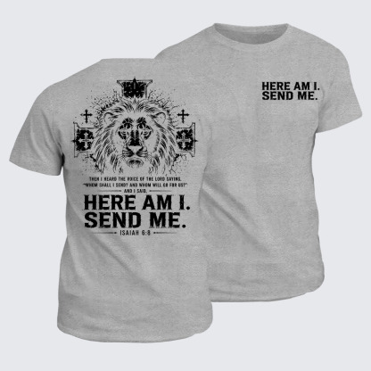 Classic Cotton Tee -  Here I Am Send Me Isaiah 6:8