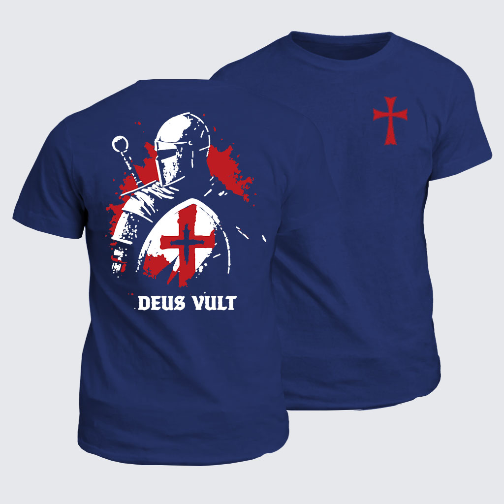 Classic Cotton Tee - Deus Vult Knight Templar