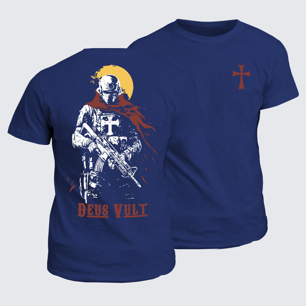 Classic Cotton Tee - Deus Vult 