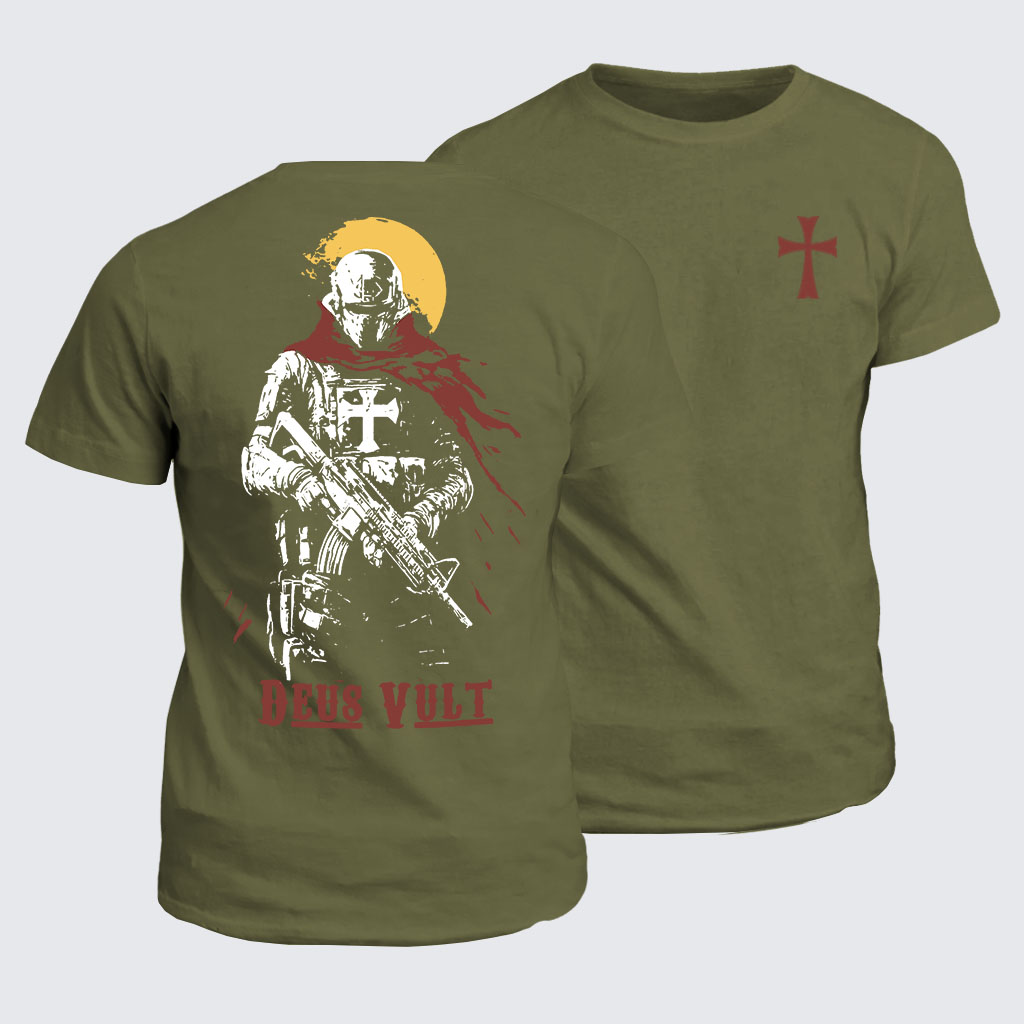 Classic Cotton Tee - Deus Vult 
