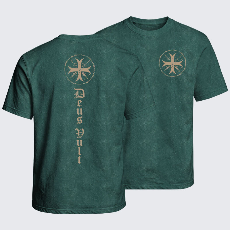 Washed T-Shirt - Deus Vult