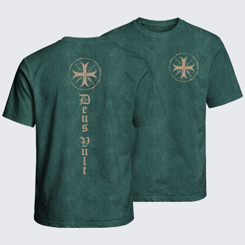 Washed T-Shirt - Deus Vult