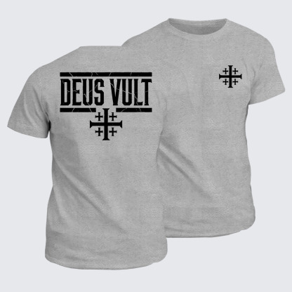 Classic Cotton Tee -  Deus Vult